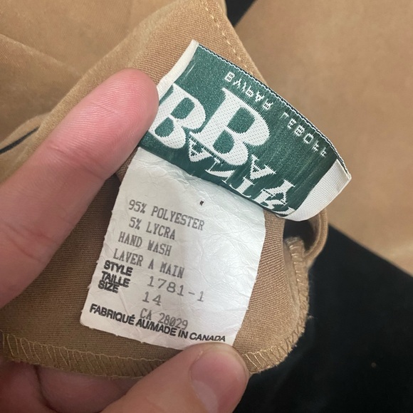 Vintage Bantry Bay faux suede dress 3/4 sleeve colour block - Picture 5 of 5